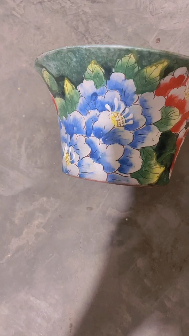 摆件65花岛多肉陶瓷花盆罐——微瑕