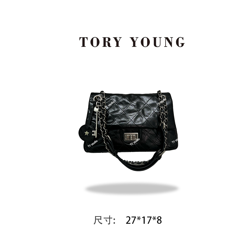 【TY】ZT-D7137-游牧黑 轻奢高级韩版单肩潮流时尚简约女包