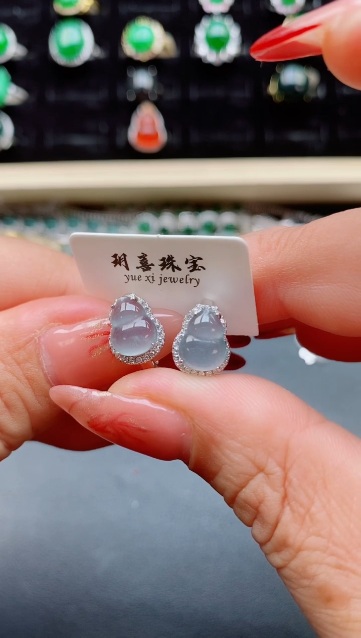 【闪购商品】翡翠耳饰银S925镶嵌321321