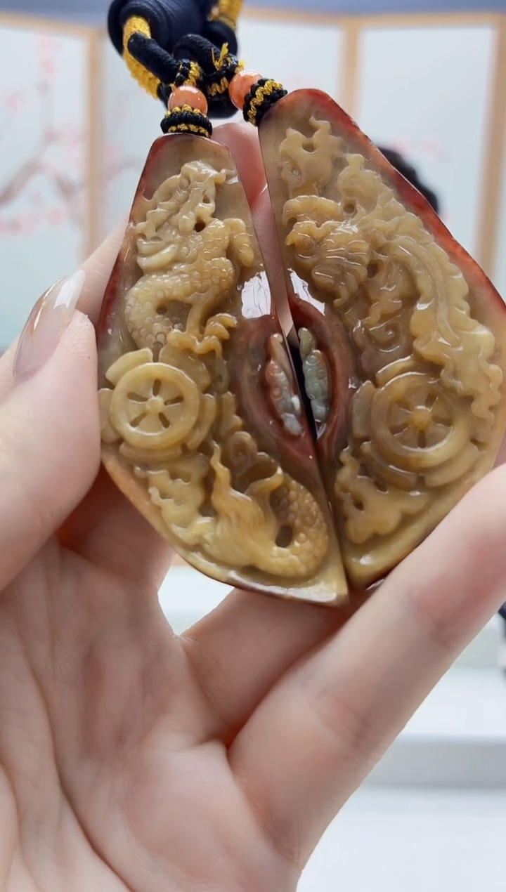 未镶嵌定制翡翠5060jw-毛货挂件一对129