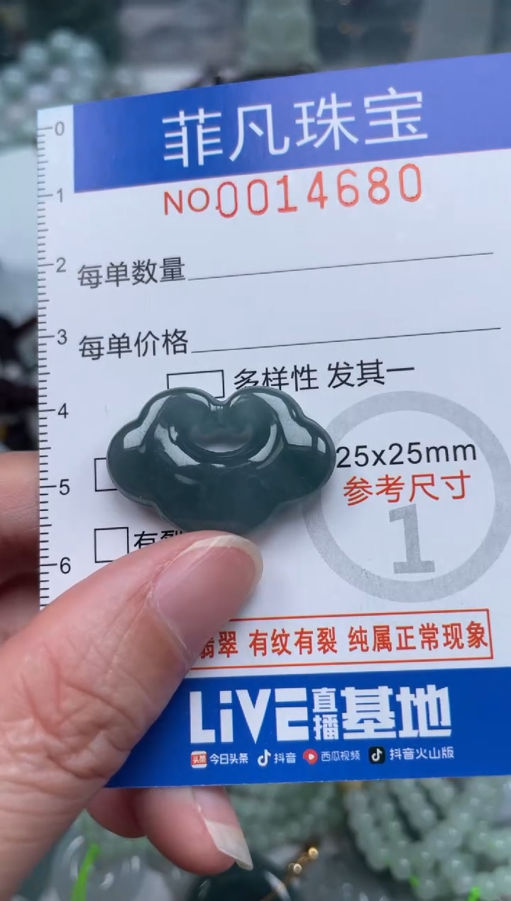 颈饰未镶嵌翡翠14680