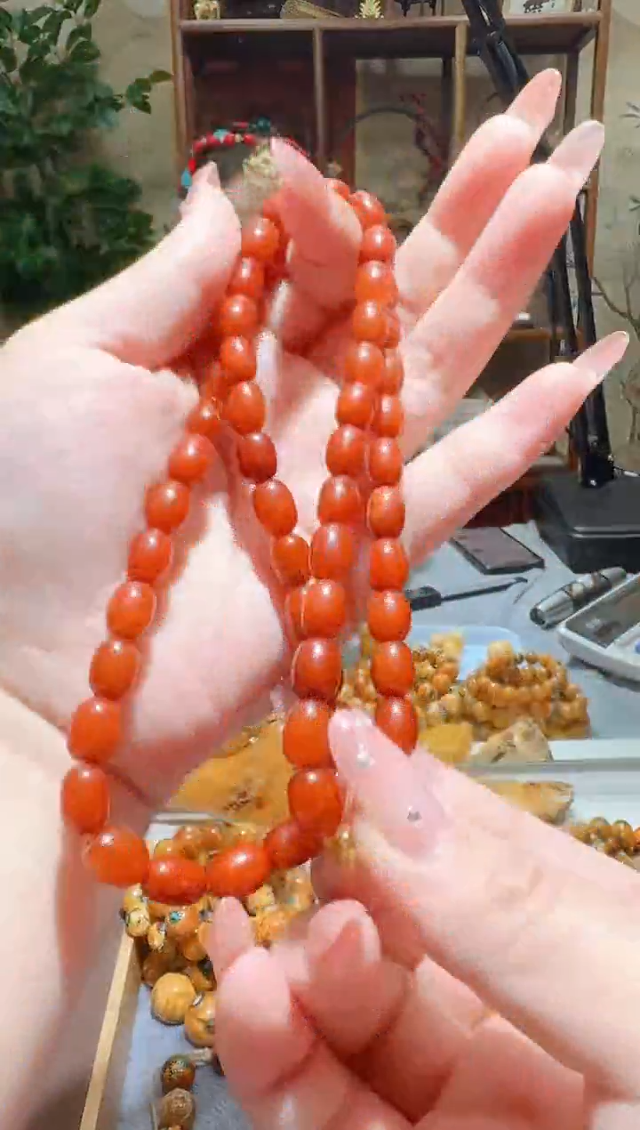 蜜蜡颈饰未镶嵌9807天然蜜蜡珠宝奇石全都保真