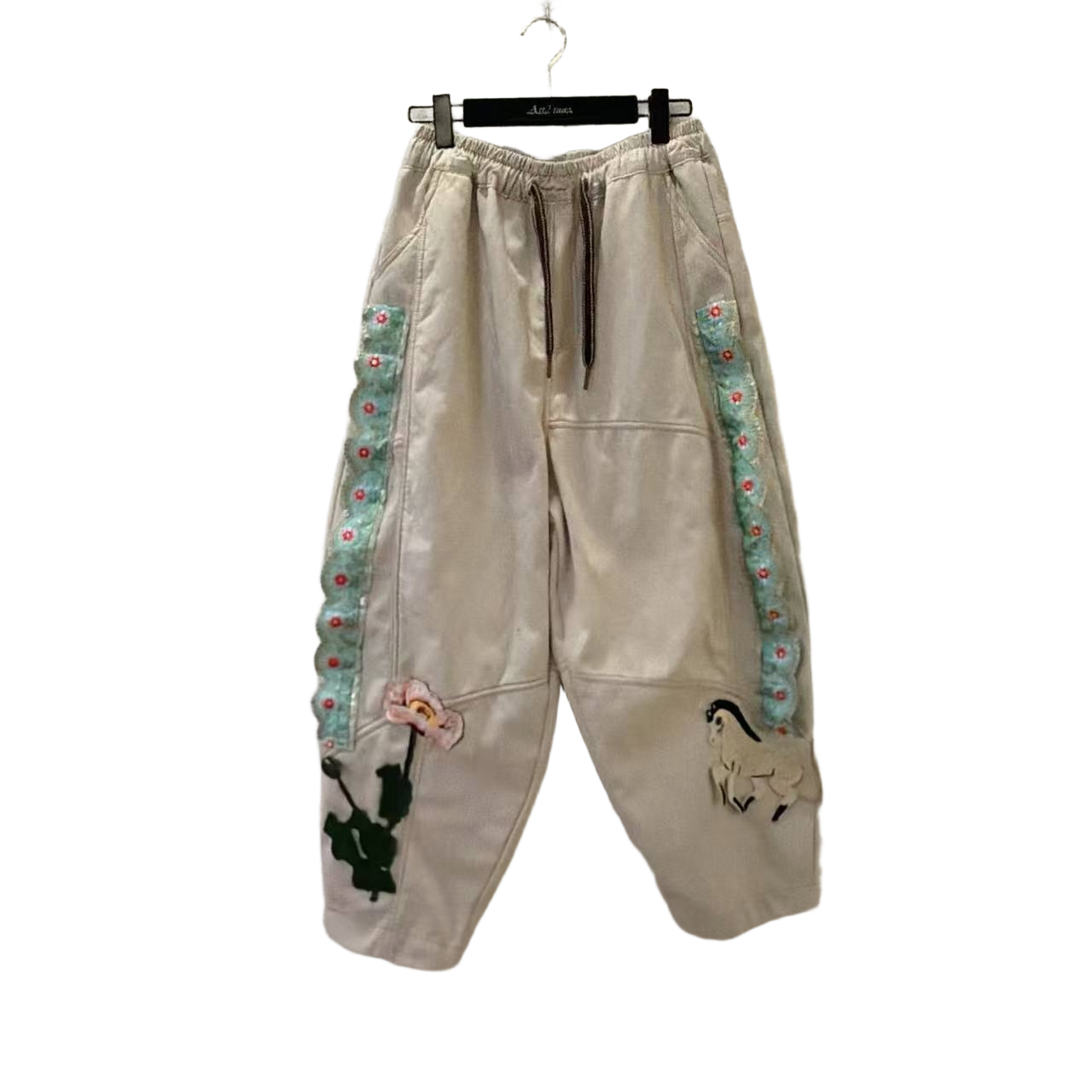  ATT潮牌2025冬季高腰做旧水洗复古女装潮流休闲裤