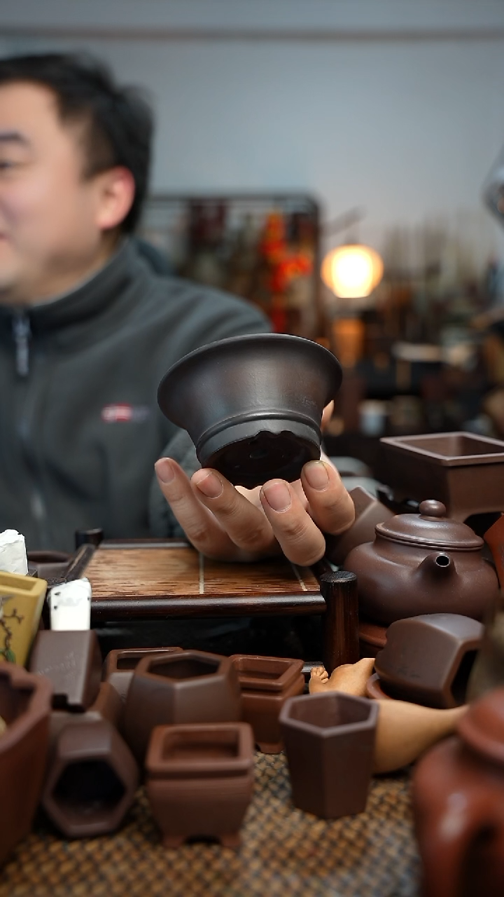 紫砂花盆長木軒精品紫砂