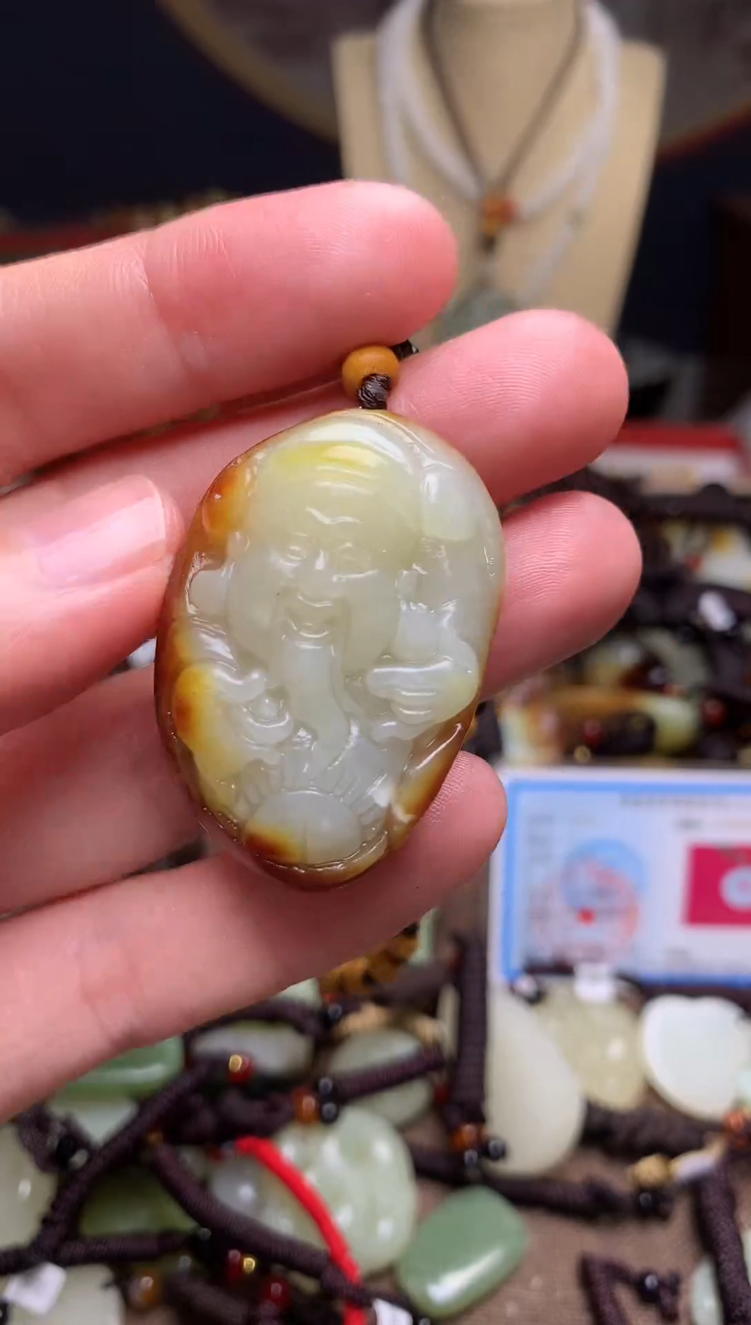 颈饰未镶嵌和田玉新疆料青海料清水和田玉吊坠