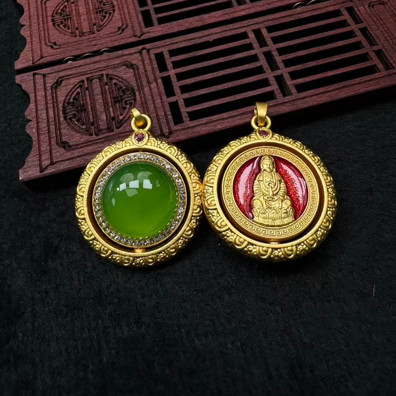 【刘少文】星辰耀阳绿玛瑙吊坠-MT-A134-多样性只发一件-赠链子