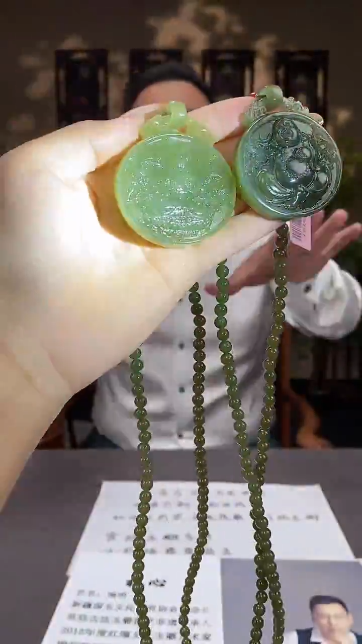 和田玉未镶嵌颈饰C732