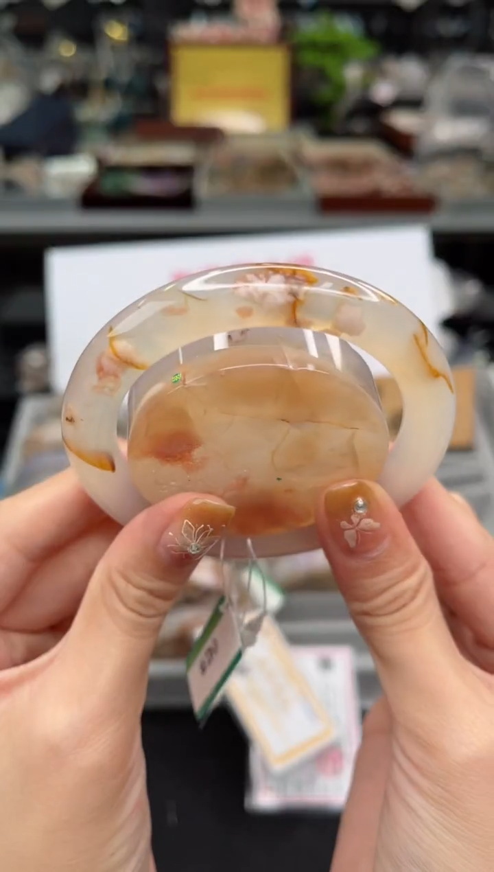 【闪购商品】石英质玉手镯未镶嵌56圈口（赠品镯心）3455527