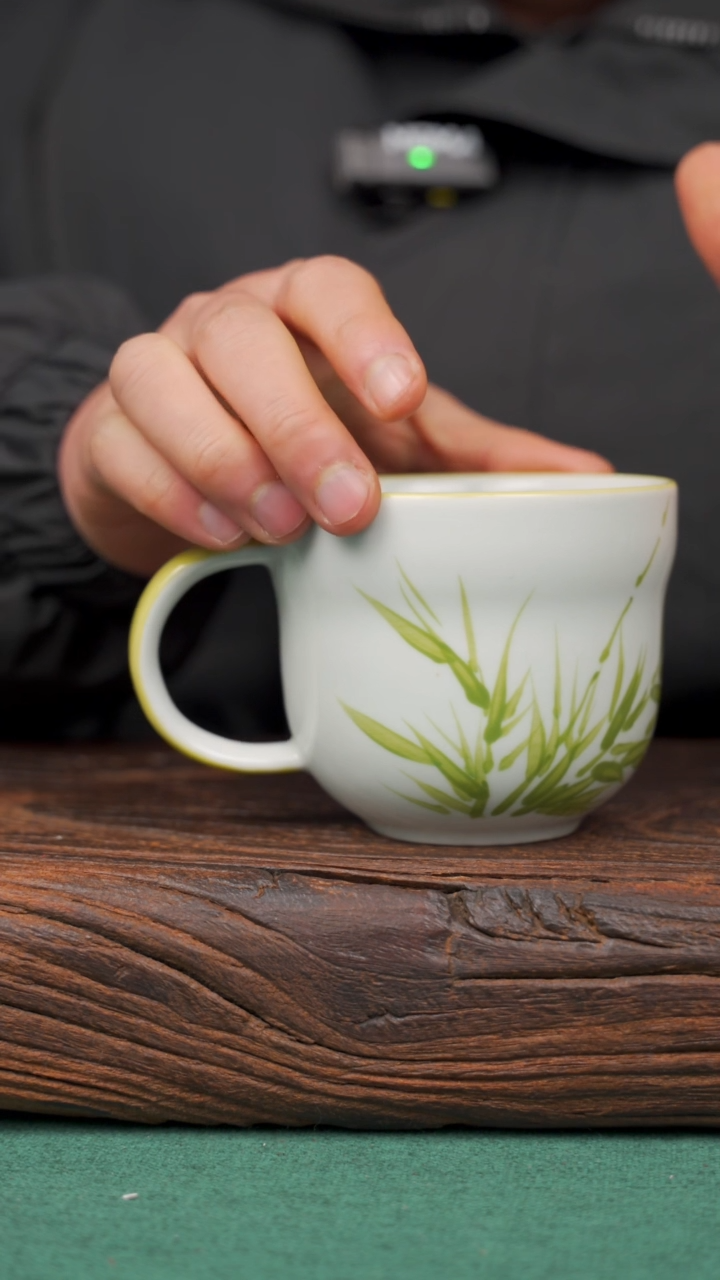 【闪购商品】瓷片76景德镇杯釉下手工手绘瓷器