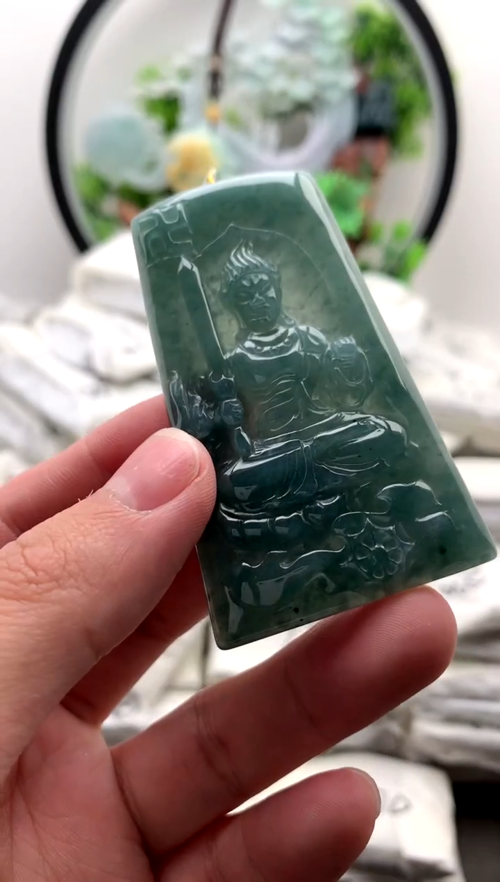 【闪购商品】翡翠颈饰未镶嵌不动明王