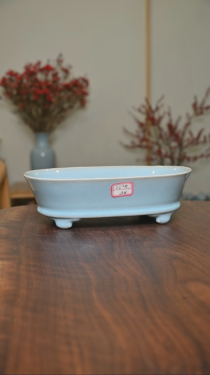 【闪购商品】其他18#水仙盆 微瑕天青釉 朱家款