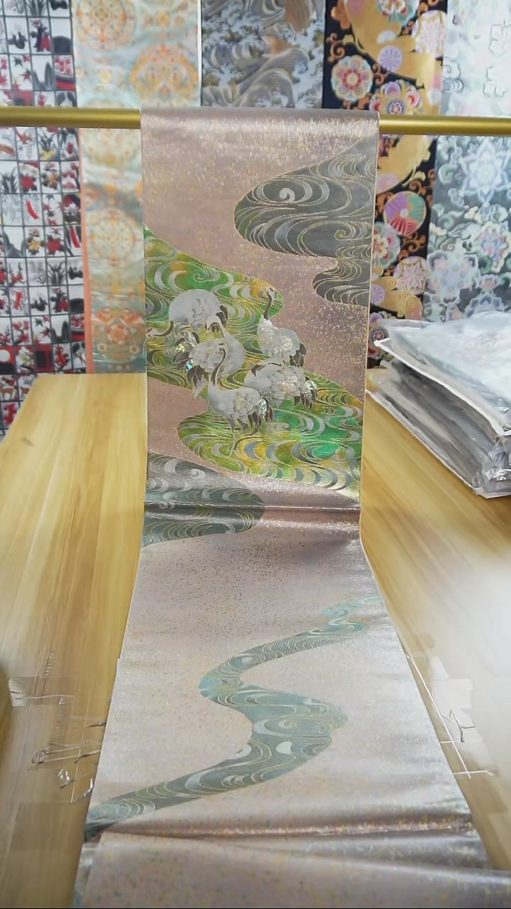 【闪购商品】织绣105四通仙鹤织螺钿特价