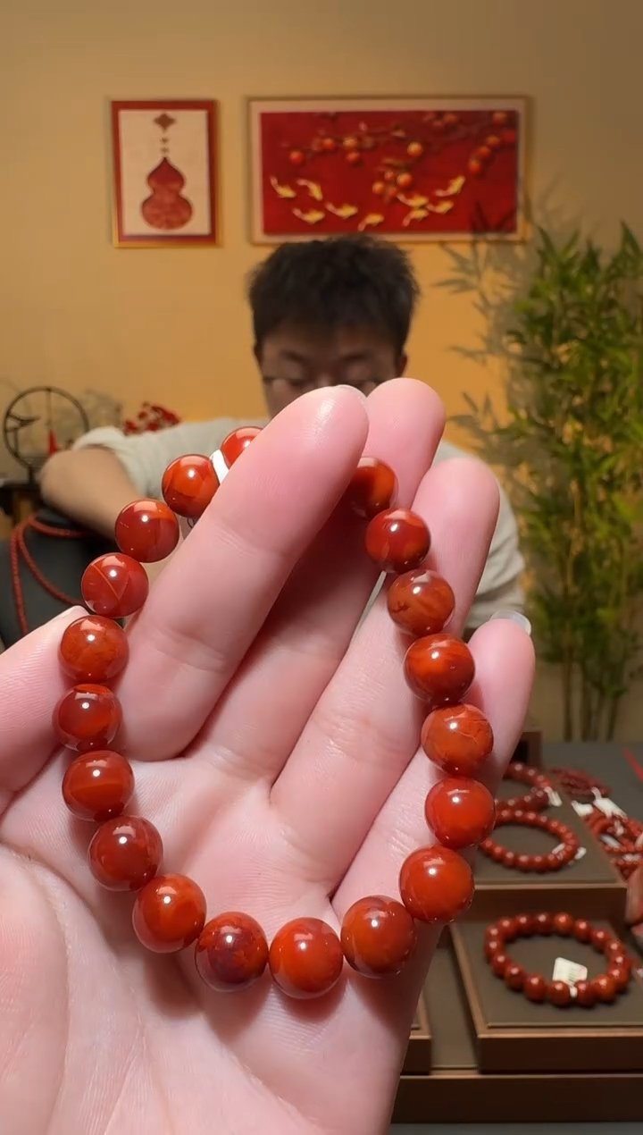 【闪购商品】南红玛瑙未镶嵌手串一条约9mm 多样性发货