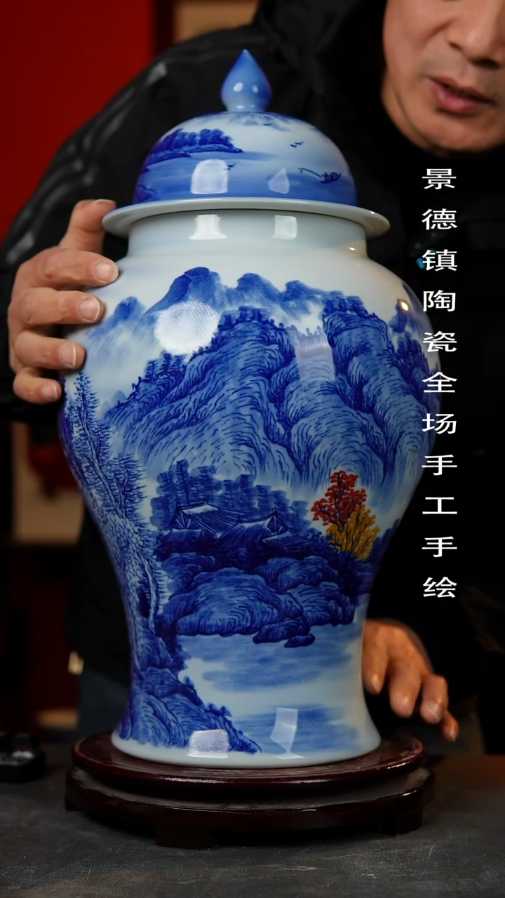 【闪购商品】摆件景德镇陶瓷手工手绘