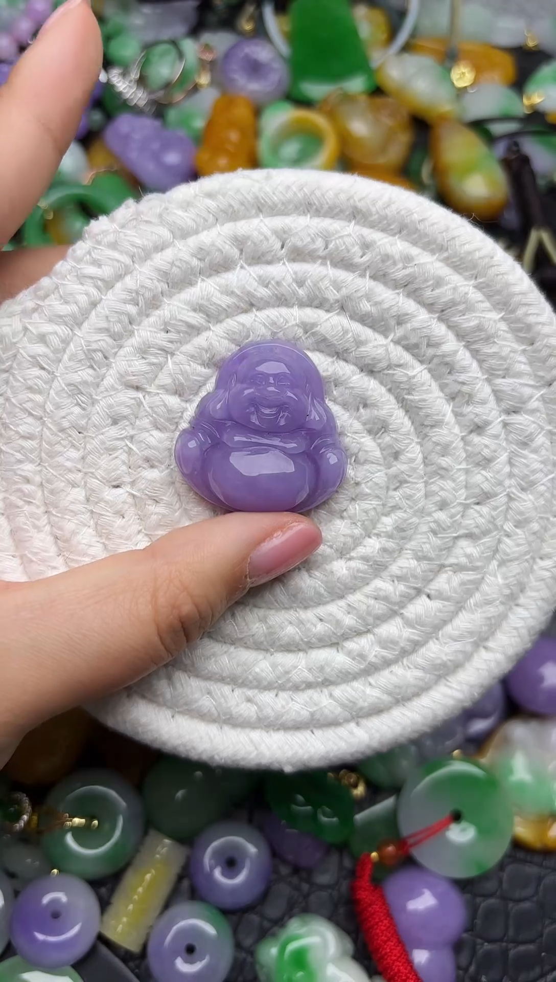 颈饰未镶嵌翡翠缅甸翡翠吊坠