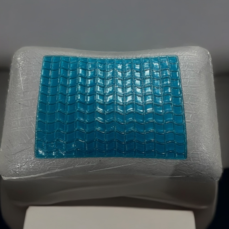 小华约40*60蓝色凝胶灰色记忆枕发1个（微瑕/气泡孔）