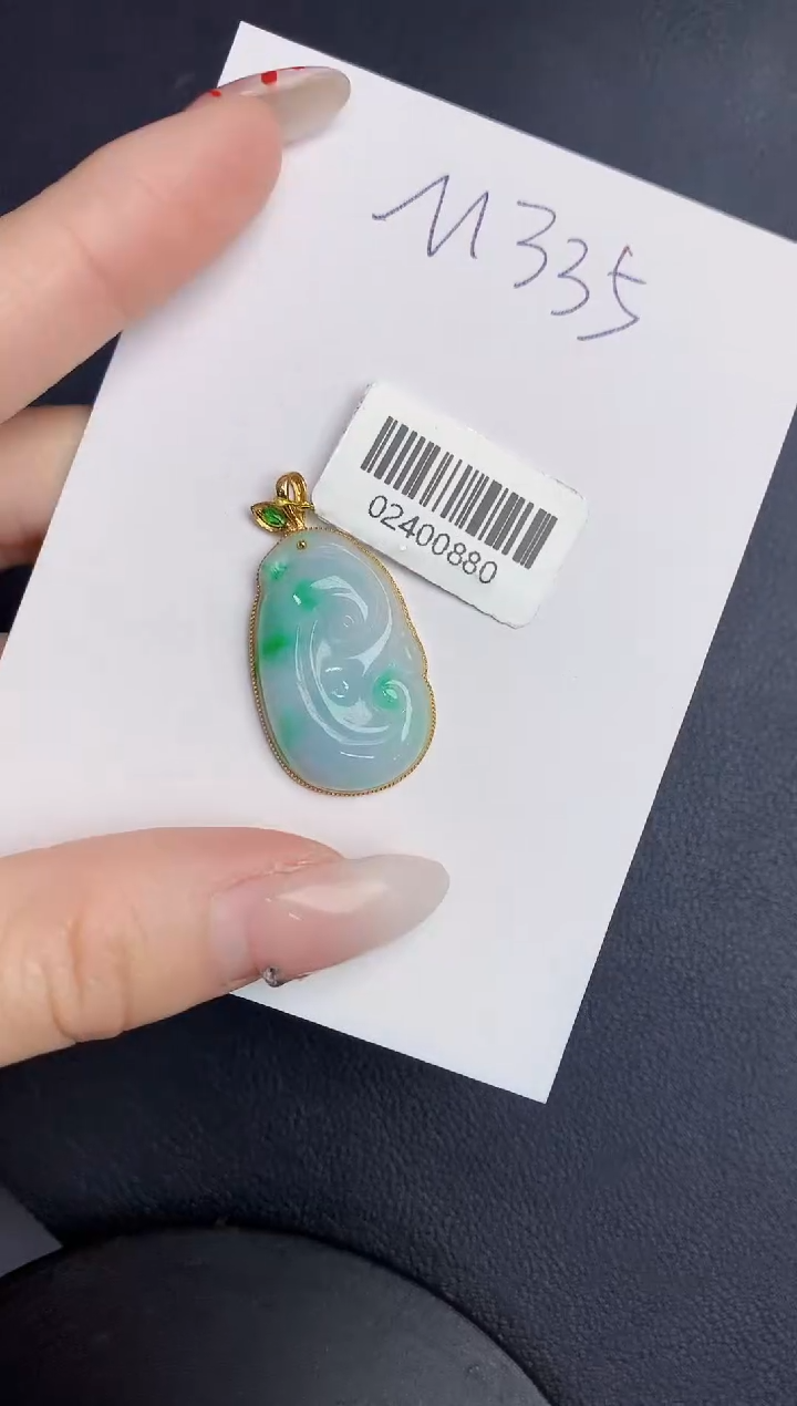 【闪购商品】翡翠颈饰18K金镶嵌00000000000