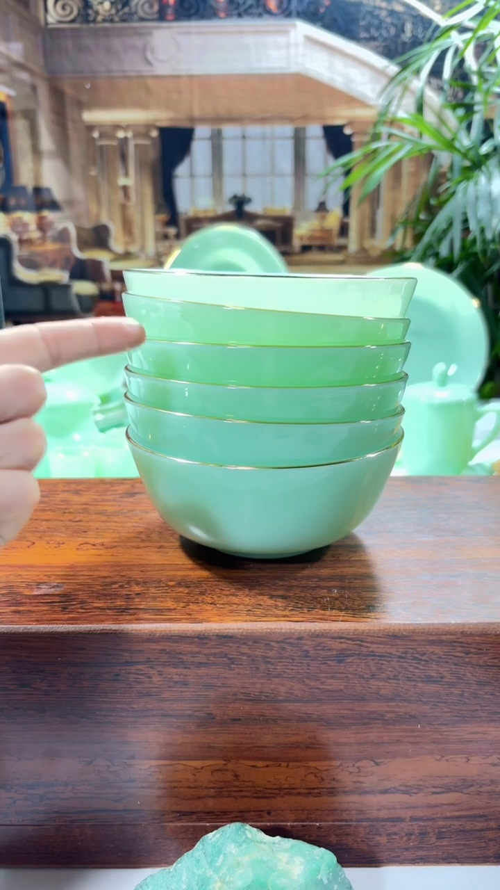 【闪购商品】...5.5英寸玉瓷碗6个口径13.8厘米  