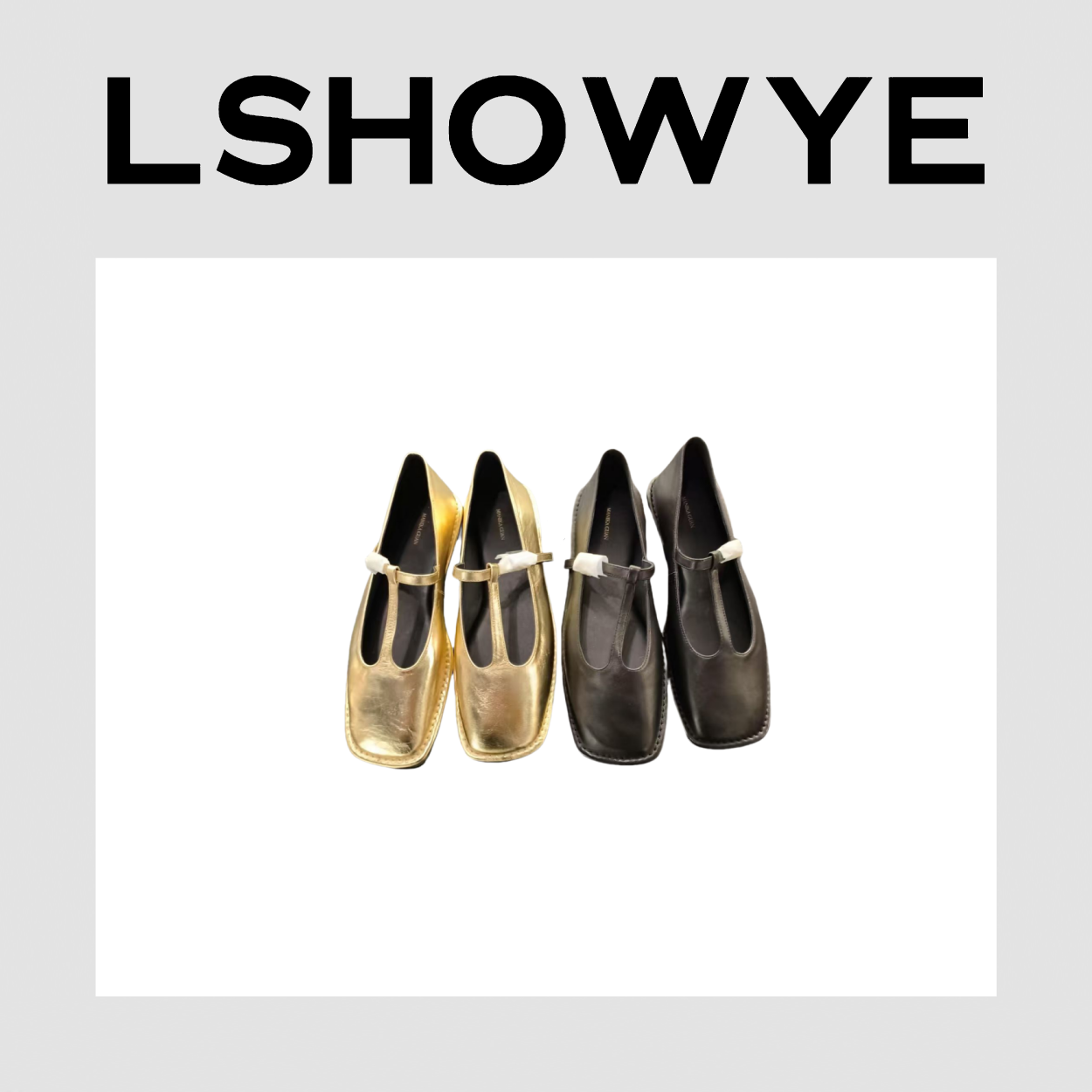 LSHOWYE｜ 钉字扣平底鞋 MK162435