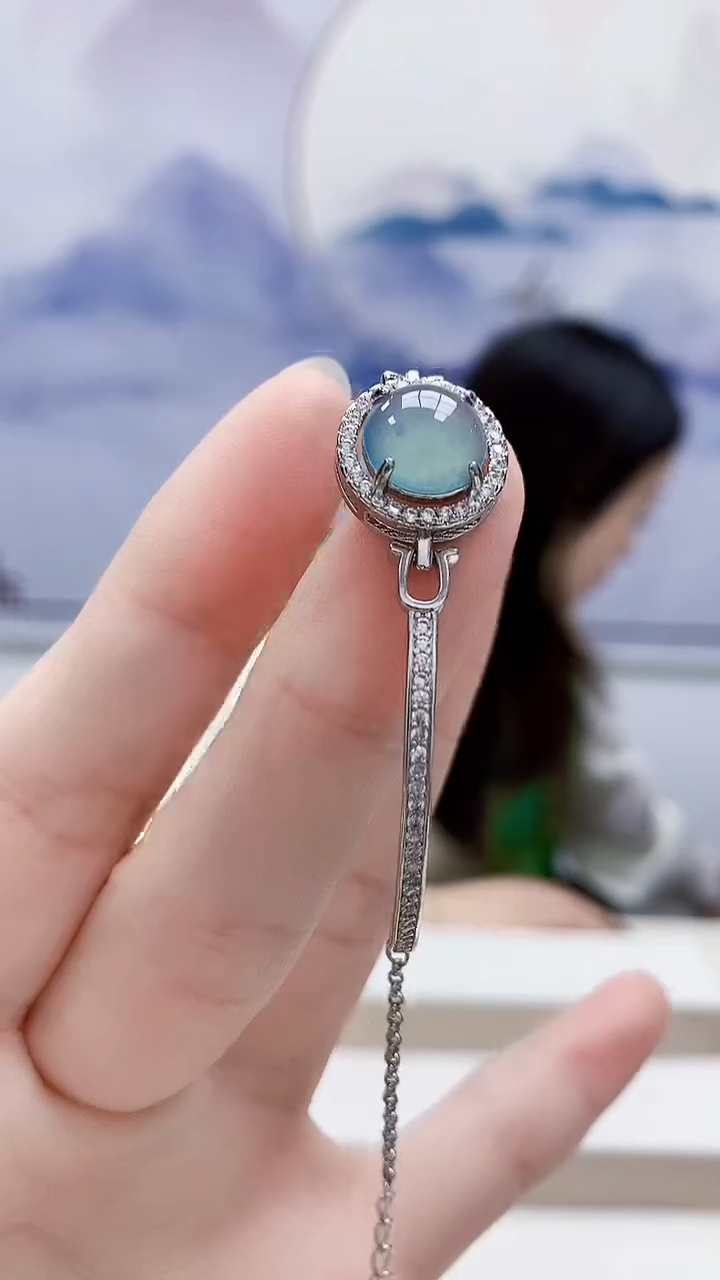 颈饰未镶嵌翡翠4852ry-jj挂件85