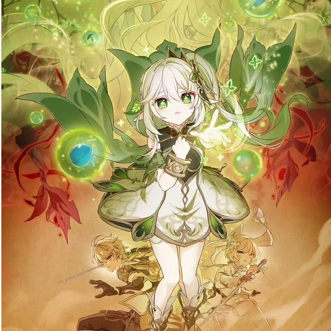 眠芙【新人浮浮】山炮有文化《空月之歌》色纸 收藏卡牌盲盒