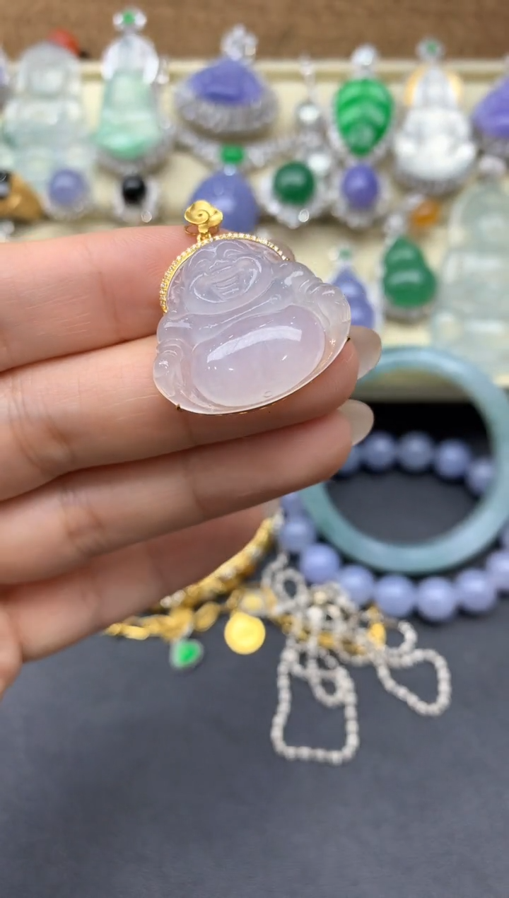 【闪购商品】翡翠颈饰18K金镶嵌166-中国好珍宝