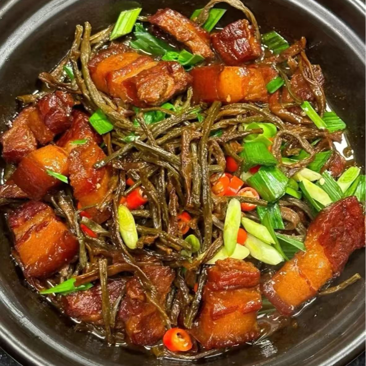 干豆角烧五花肉【净菜】