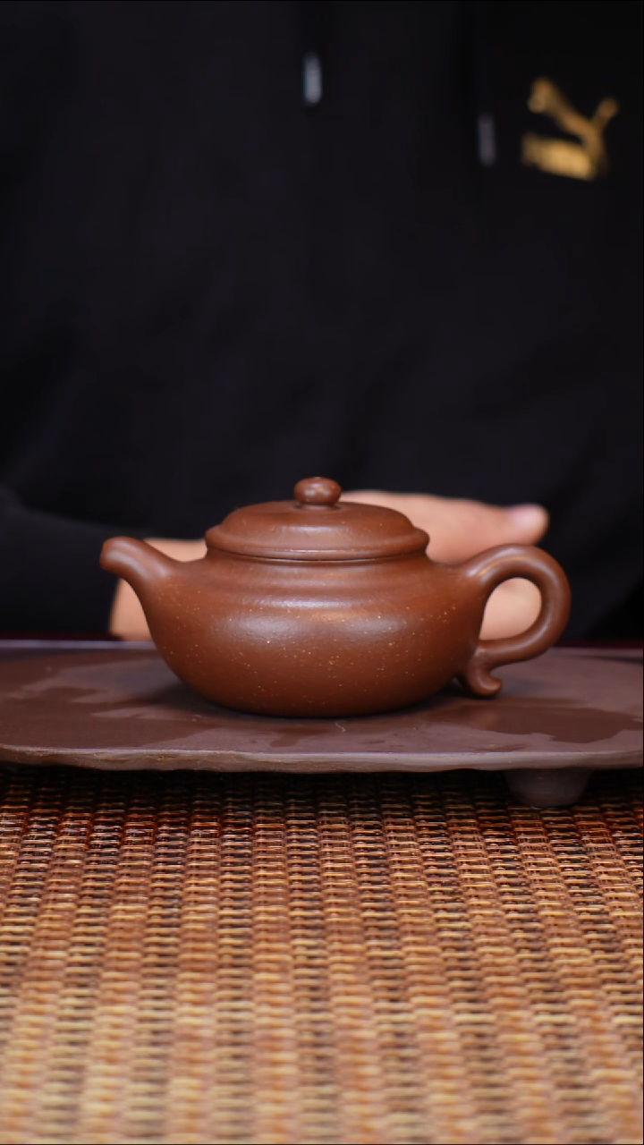 茶壶紫砂汀禾紫砂《扁腹》170cc