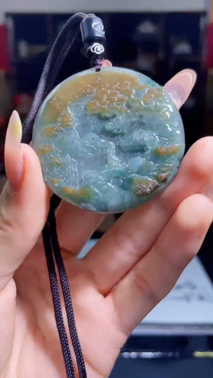 翡翠未镶嵌吊坠(不含链)W104