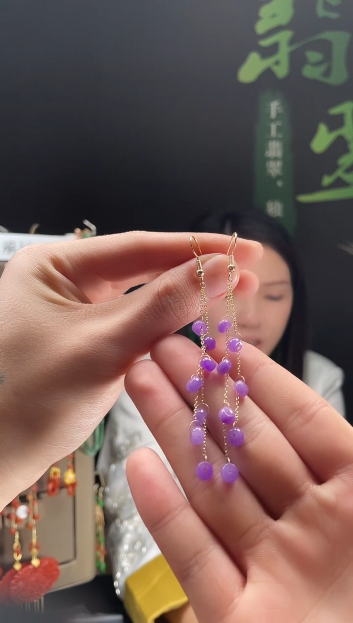 【闪购商品】翡翠耳饰合金0234翡翠饰品