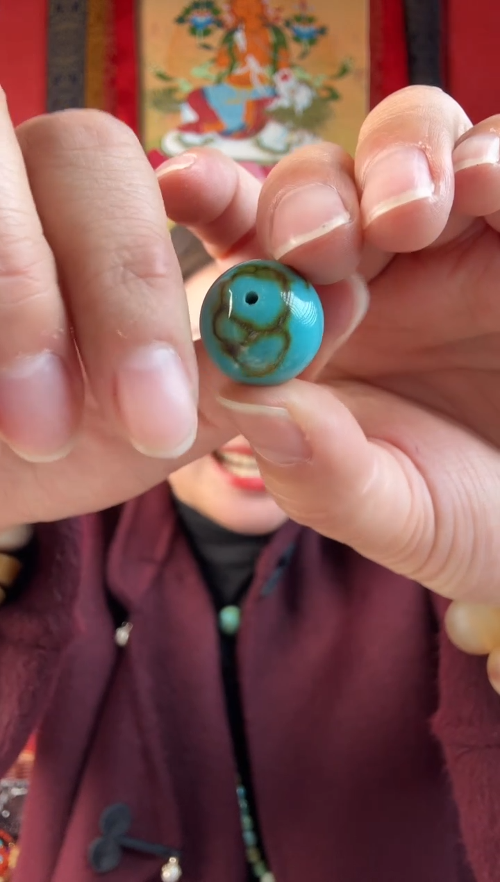 无非金属绿色珠子