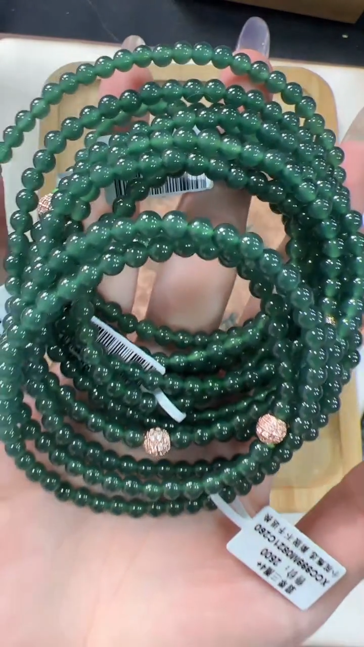 【闪购商品】翡翠手链未镶嵌XCC999约4mm多样性发一件