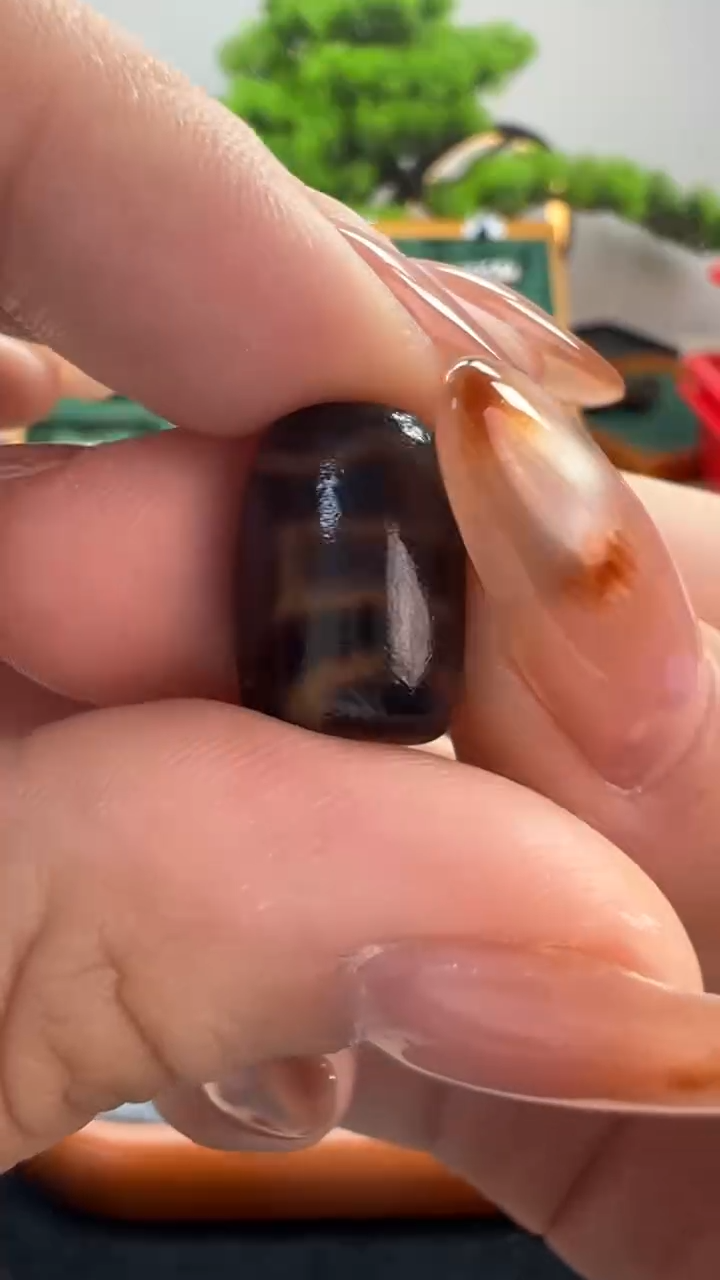 玛瑙/玉髓（覆膜）颈饰未镶嵌34.（微瑕随机发货）