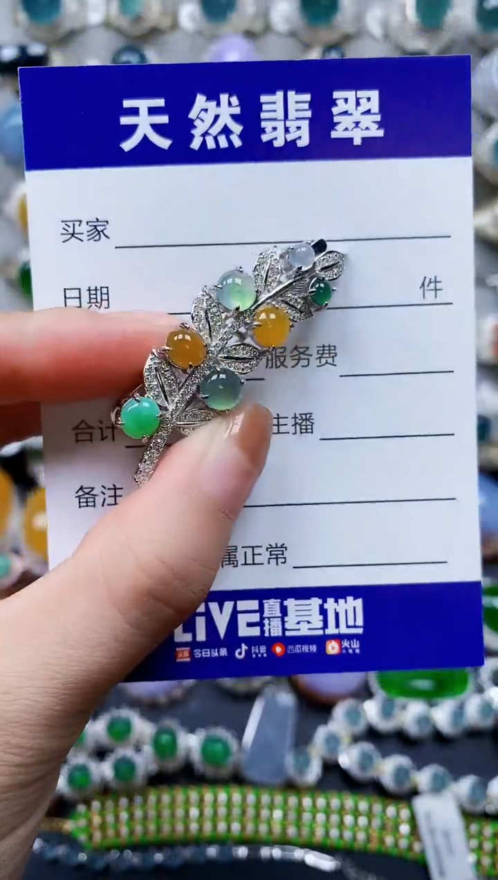 【闪购商品】翡翠颈饰银S925镶嵌0199