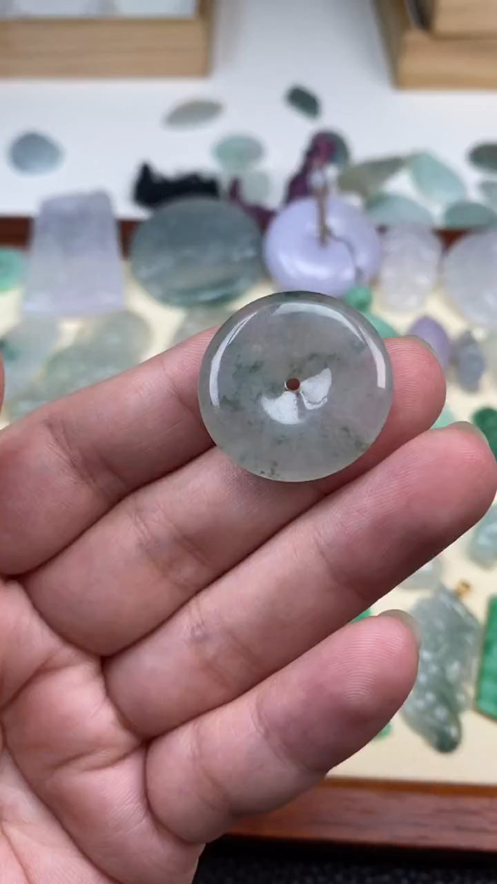 【闪购商品】翡翠挂件未镶嵌扣子