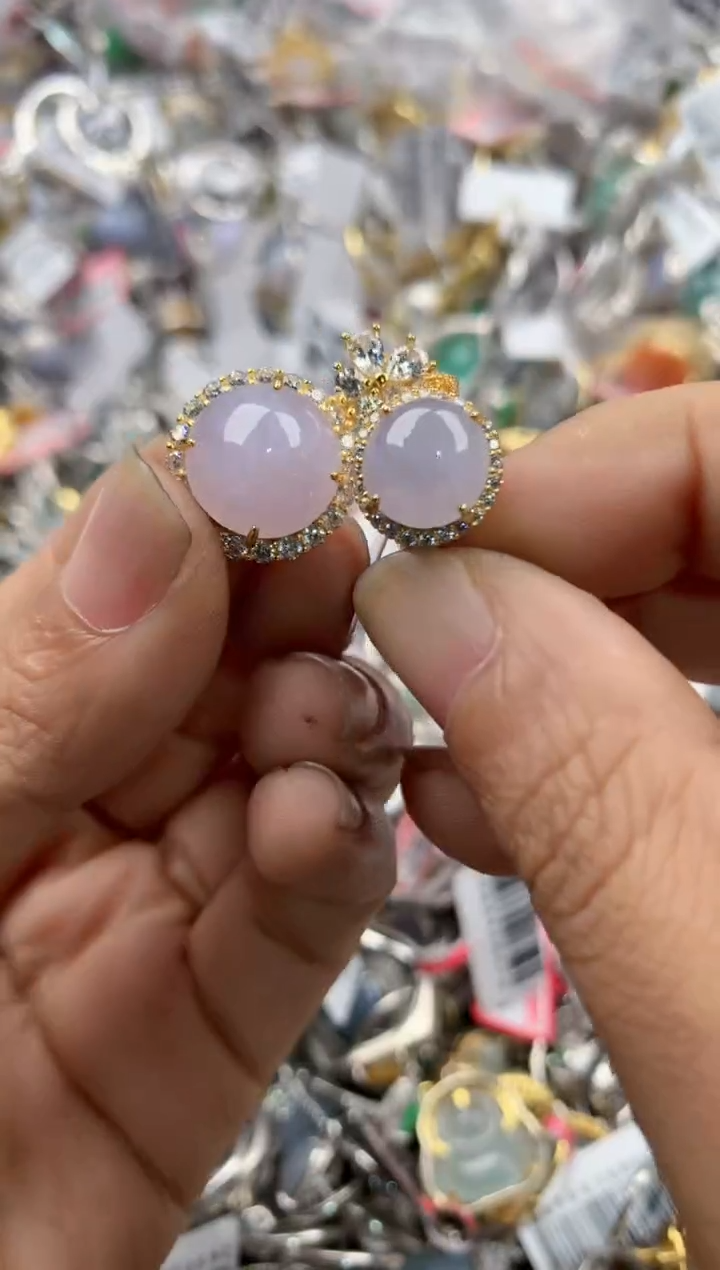 银S925镶嵌戒指翡翠7777----1