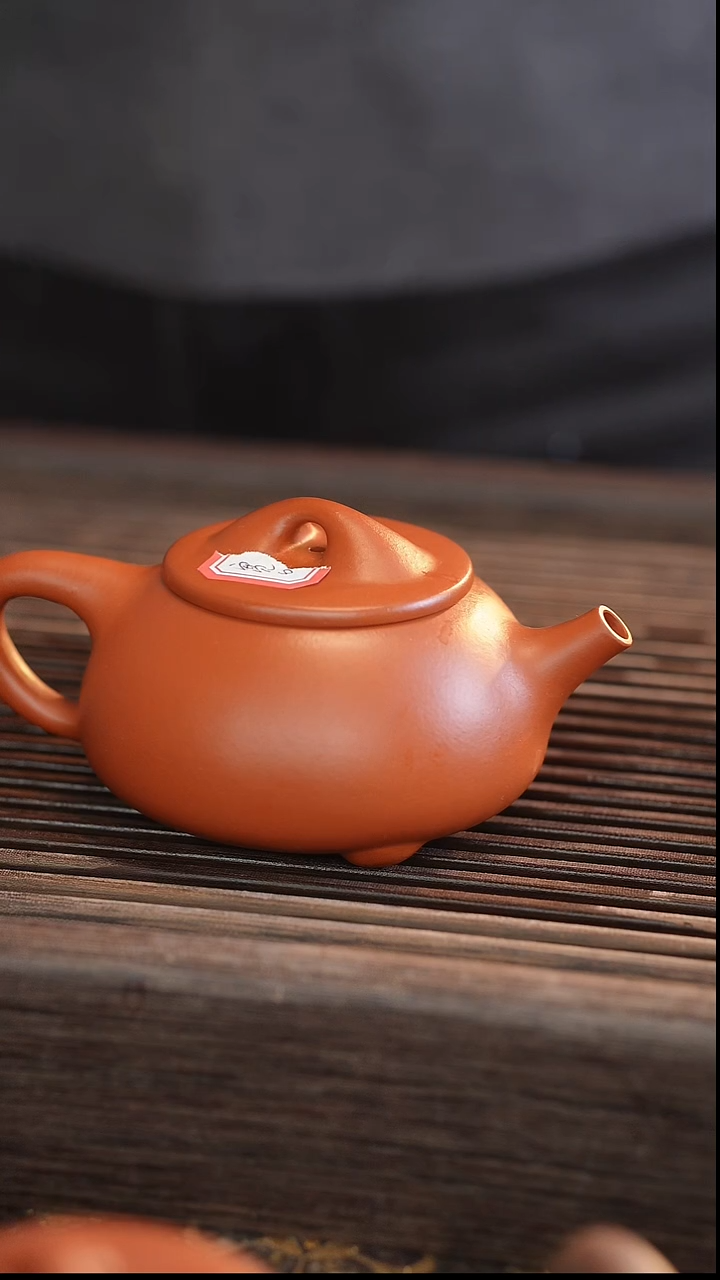 茶壶紫砂180c 【宽口 】朱泥 景舟石瓢