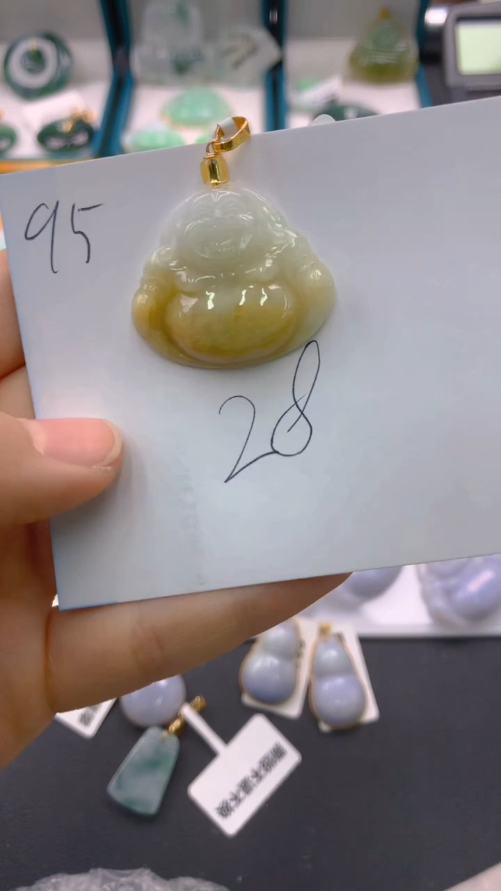 【闪购商品】翡翠颈饰18K金镶嵌1111111111