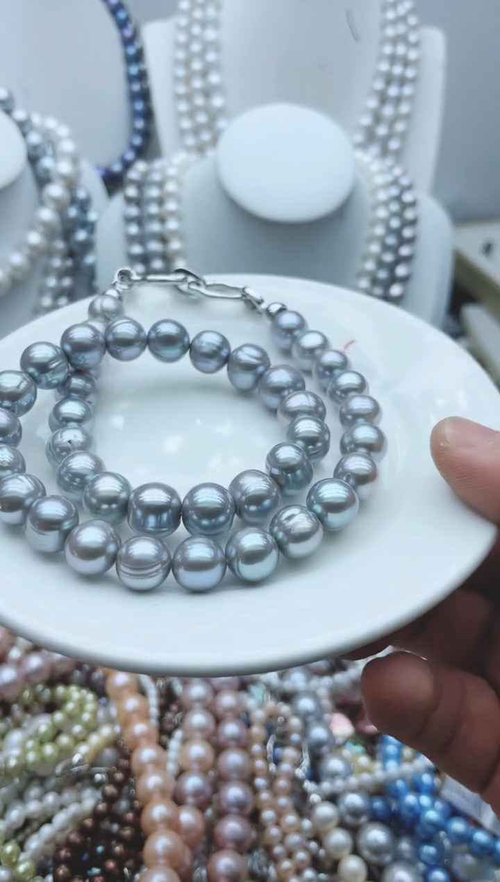 【闪购商品】淡水珍珠颈饰钛钢1