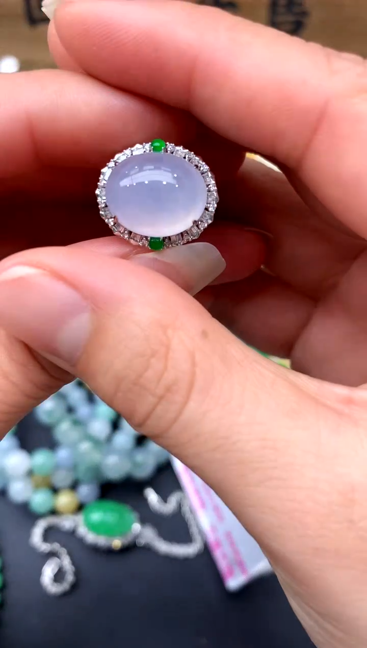 【闪购商品】翡翠戒指18K金镶嵌281-中国好珍宝