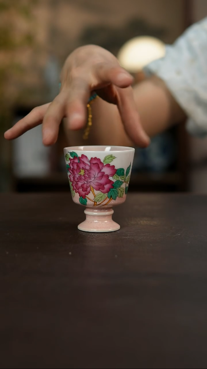 杯景德镇陶瓷杯碗柴烧多人