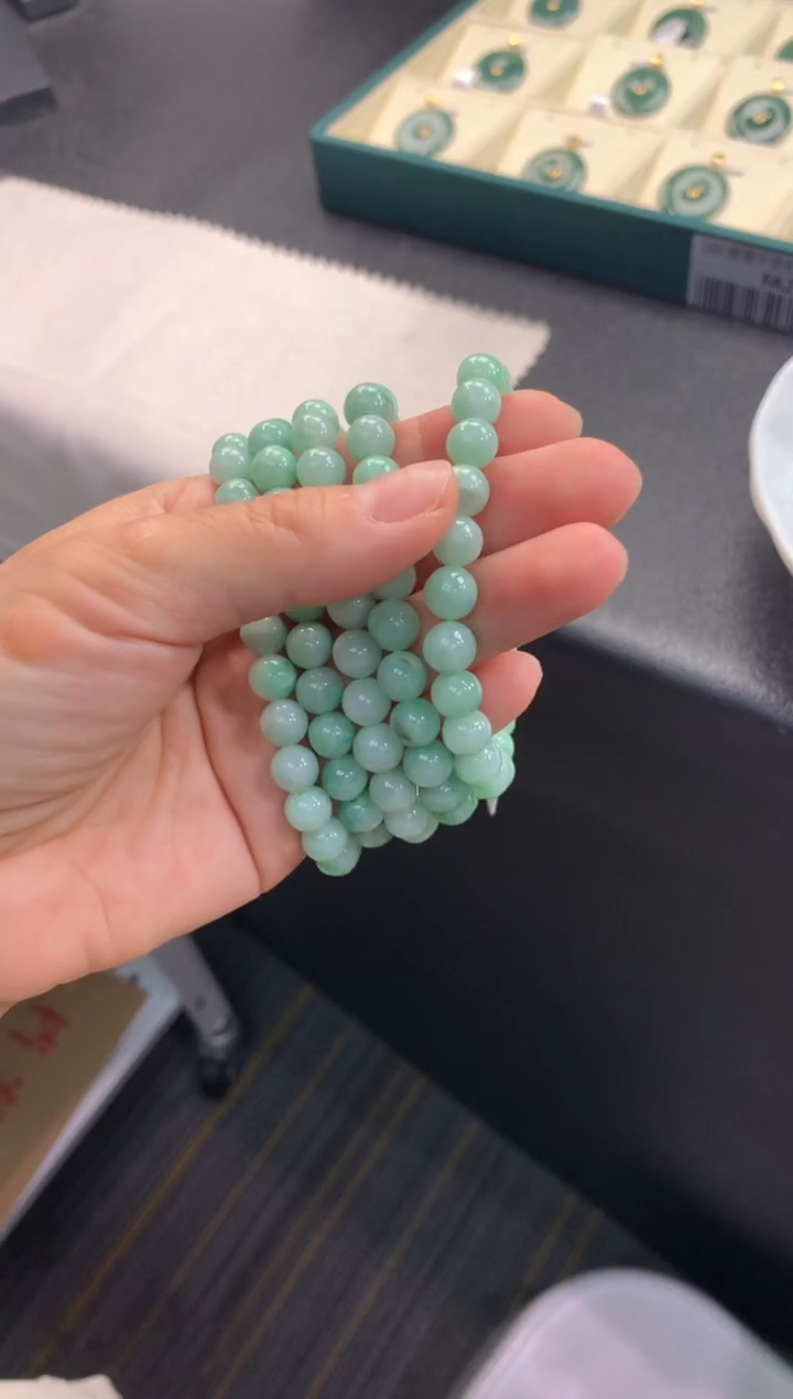 未镶嵌翡翠手链FC406 翡翠手串 多样性发其一