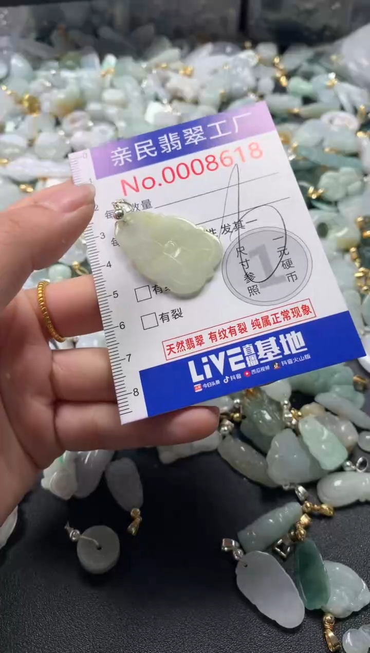 【闪购商品】翡翠吊坠(不含链)未镶嵌8618