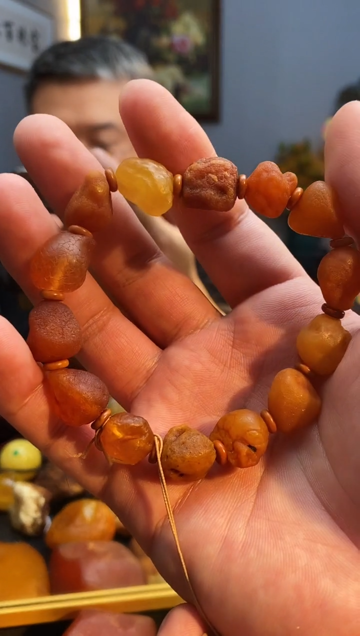 手串琥珀未镶嵌手串