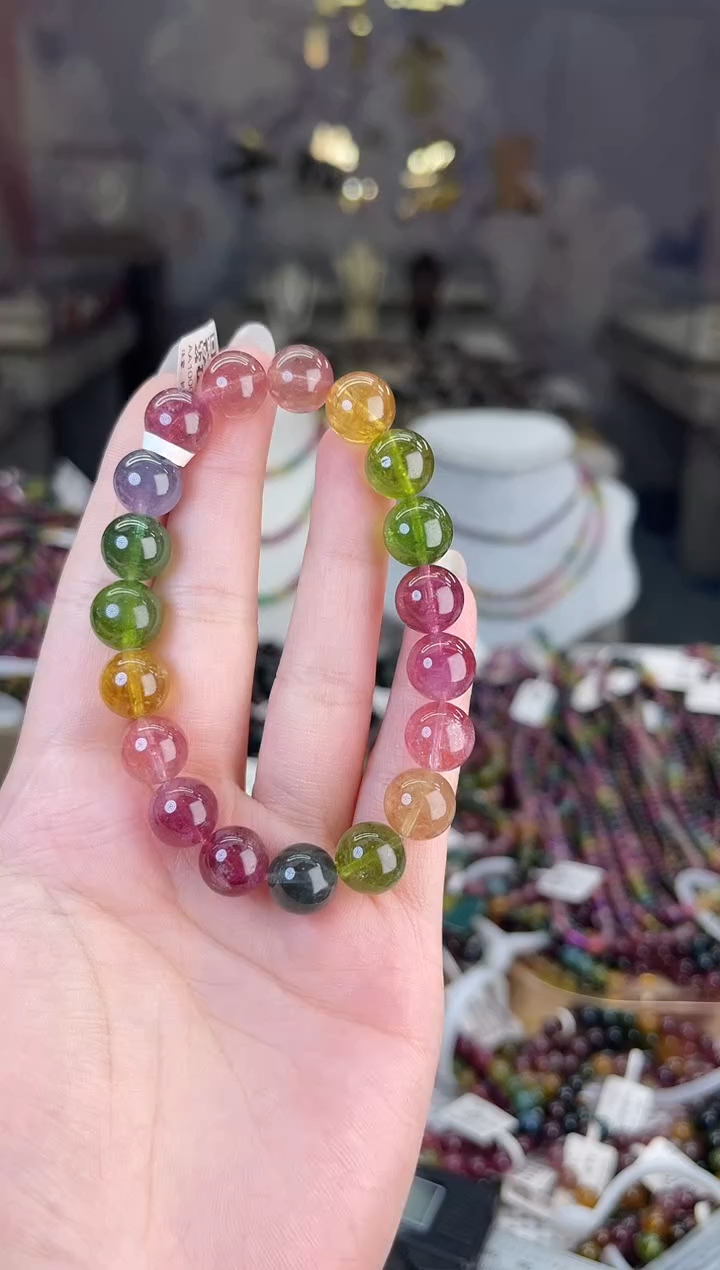 【闪购商品】/未镶嵌碧玺10mm+碧玺单圈多样性发货