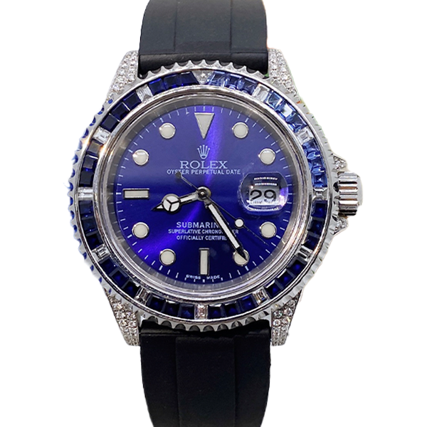 99新 Rolex/劳力士 老佛爷/劳力士16610后盘后钻/自动/单表/40mm