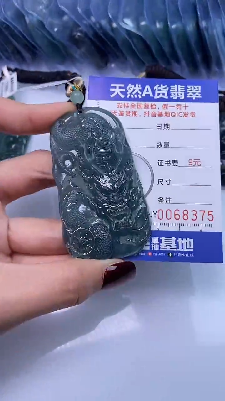 【闪购商品】翡翠颈饰未镶嵌A货翡翠8375