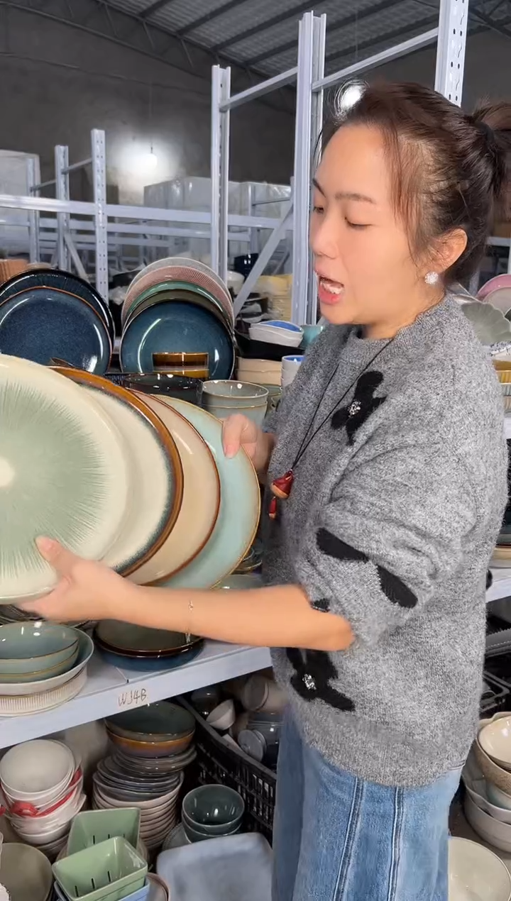 陶瓷外贸尾货瑕疵满20包邮X4大盘10.5英寸