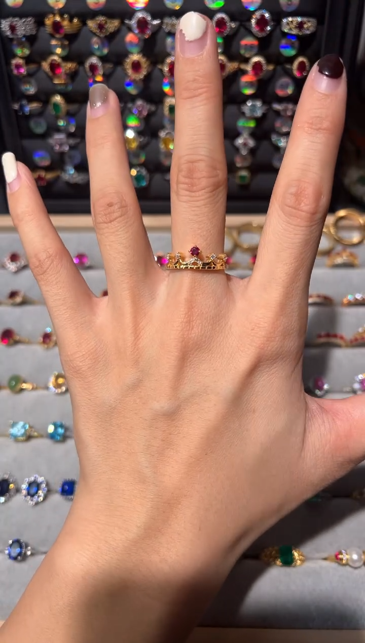 【闪购商品】红宝石戒指银S925镶嵌0000