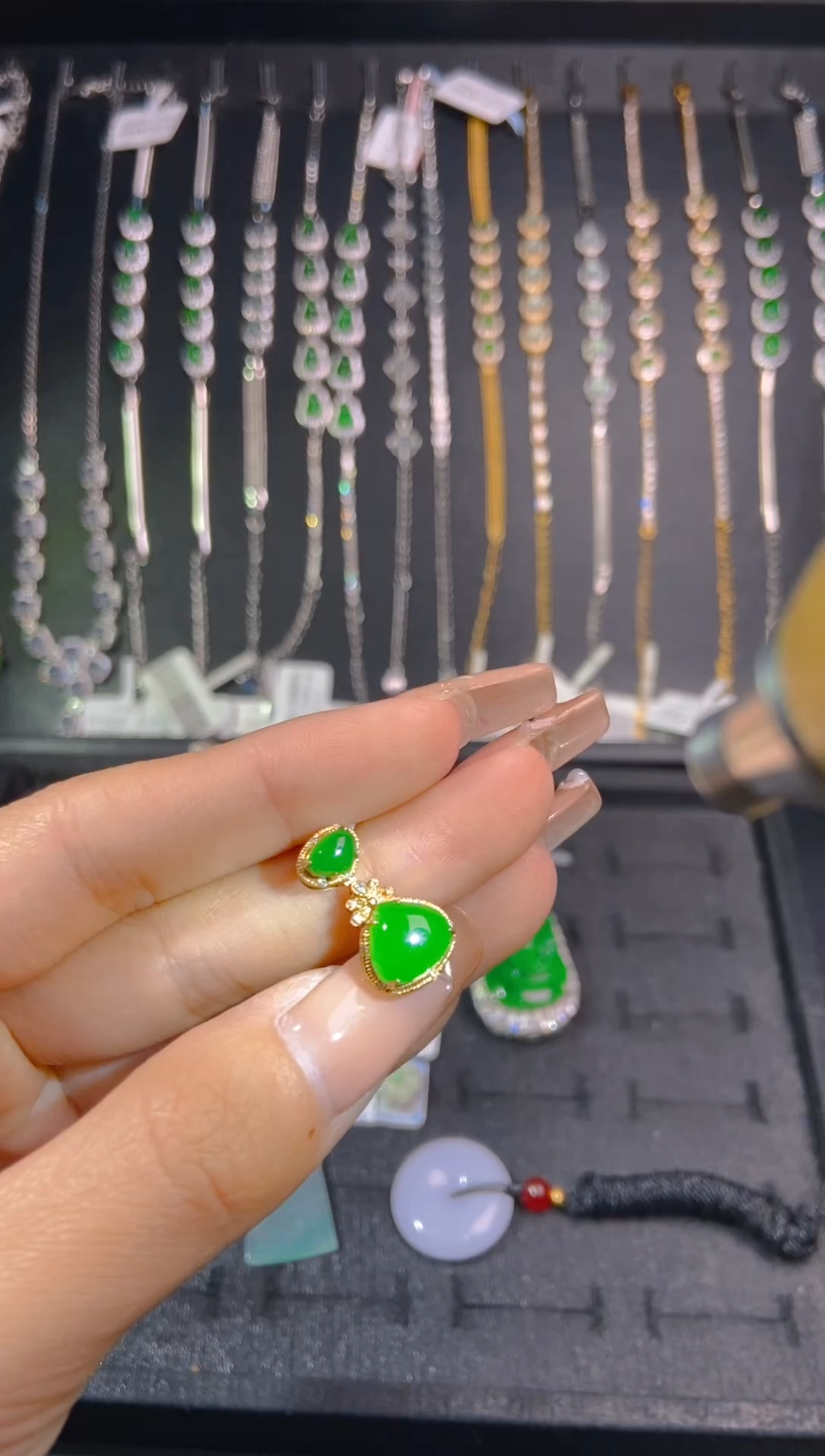 【闪购商品】翡翠颈饰未镶嵌天然翡翠A货61